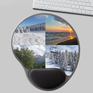 Custom Photo Collage Personalized Gel Mousepad