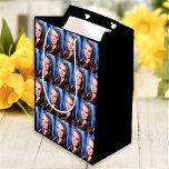 Custom Photo Collage Personalized Medium Gift Bag<br><div class="desc">Upload a photo, and easily create your personalized gift bag. Click CUSTOMIZE FURTHER to change the background colour. You can TRANSFER this DESIGN on other Zazzle products and adjust it to fit most of the Zazzle items. Standard Studio designs are made in high-resolution vector graphics for a professional print. Thank...</div>