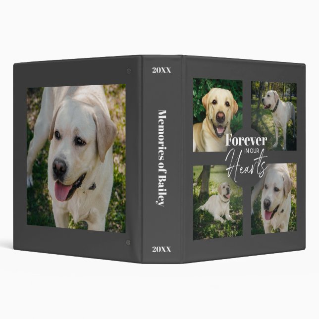 Custom Photo Collage Pet Photo Binder (Background)