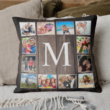 Custom Photo Collage Rustic Farmhouse Family Magne