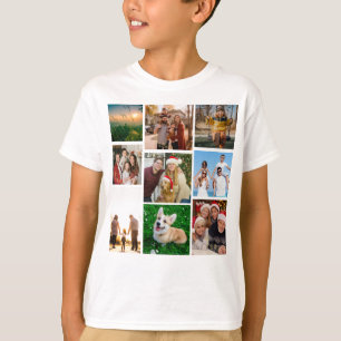 Custom Photo Collage Shirt, Custom 9 Photos   T-Shirt