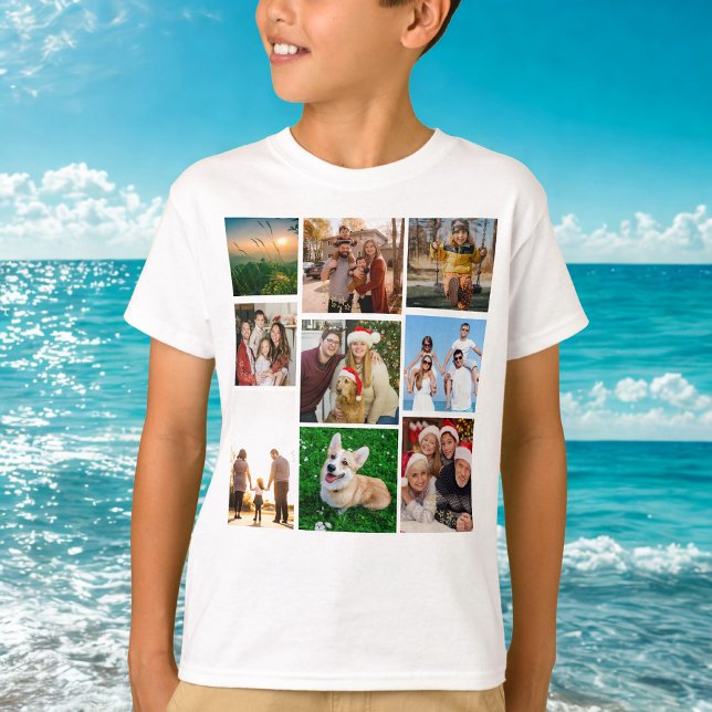 Custom Photo Collage Shirt, Custom 9 Photos   T-Shirt (Creator Uploaded)