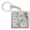 Custom Photo Collage Silver Monogram 4 Images