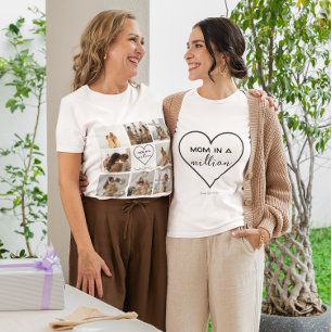 Custom Photo Collage T-Shirt “Mom in a Million”