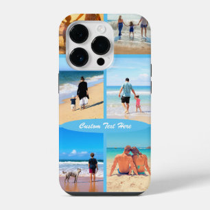 Custom Photo Collage Text iPhone Case Your Photos