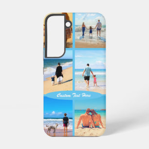Custom Photo Collage Text Your Family Photos Samsung Galaxy Case
