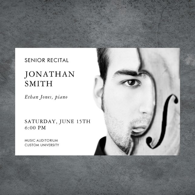 Custom Photo Concert Promotion Senior Recital Flyer (Creator Uploaded)