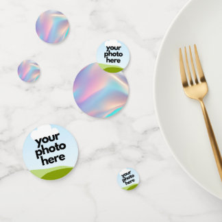 Custom Photo Confetti with Holographic Accents