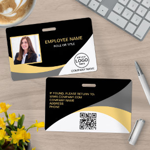 Custom photo corporate employee name tags badge