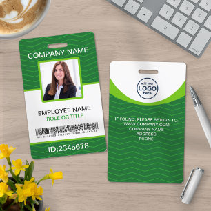 Custom photo corporate employee name tags badge
