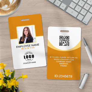 Custom photo corporate employee name tags badge