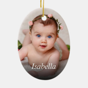 Custom Photo Create Your Own Ceramic Ornament