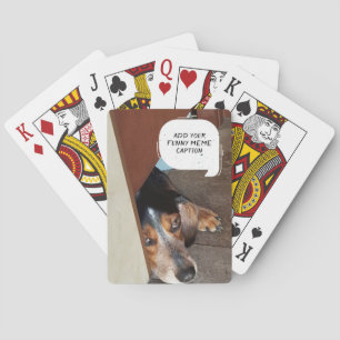 Custom Photo Create Your Own Funny Meme Playing Cards