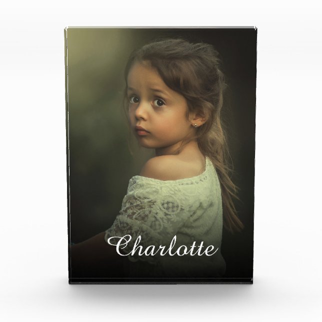 Custom Photo Create Your Own Personalized Block (Front)