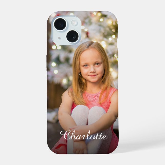 Custom Photo Create Your Own Personalized iPhone 15 Case (Back)