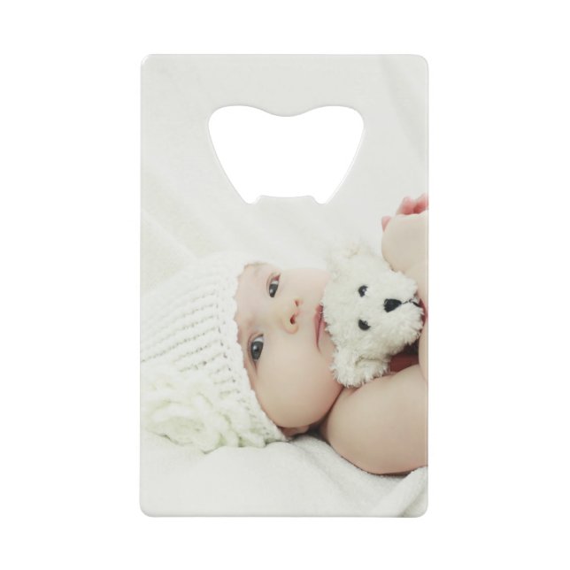 Custom Photo Credit Card Bottle Opener (Front)
