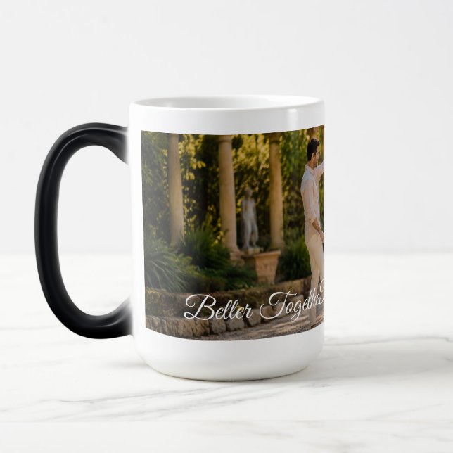 Custom Photo Custom Name Couple Mug Keepsake Gift (Left)