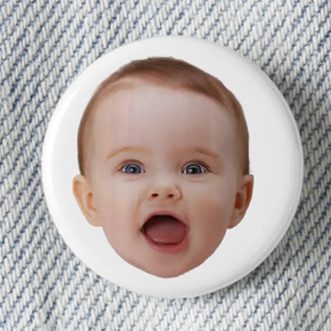 Custom Photo, Custom Photo Face 1 Inch Round Button (Creator Uploaded)