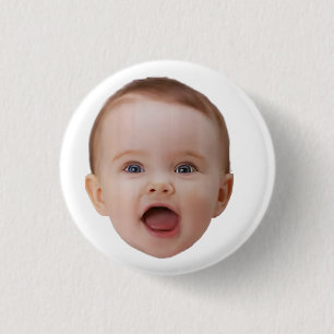 Custom Photo, Custom Photo Face 1 Inch Round Button