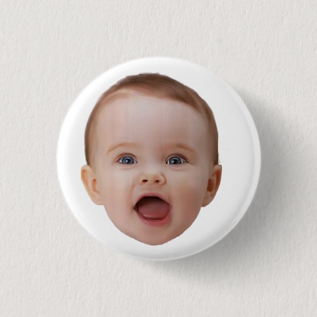 Custom Photo, Custom Photo Face 1 Inch Round Button (Front)