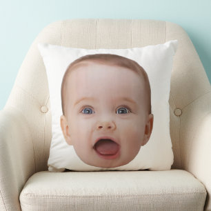 Custom Photo, Custom Photo Face Throw Pillow