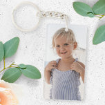 Custom Photo | Cute Kids Design Your Own 2 Image Keychain<br><div class="desc">Custom photo design your own template to include 2 of your favourite photographs of your baby, kids, family, friends or pets! An easy to personalize template to make your own one of a kind design with your images. The perfect gift for a loved one! The images shown are for illustration...</div>