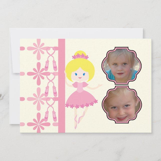 Custom Photo Dance Recital Birthday Invitation (Front)