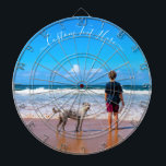 Custom Photo Dart Board with Text Personalized<br><div class="desc">Custom Photo and Text Dart Board - Your Own Design - Personalized Family / Friends or Personal Dartboards Gift - Add Your Photo and Text - Resize and move or remove and add elements / text with Customization tool ! Choose / add your favourite font / colour / size !...</div>