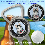 Custom Photo Dog Best Dad Ever Pet Modern Golf Divot Tool<br><div class="desc">Most Tee-riffic Dad ... Two of your favourite things , golf and your dog ! Now you can take your best friend with you as you play 18 holes . Surprise the Dog Dad and Golf Lover with these super cute dog photo custom golf ball markers and matching golf accessories...</div>
