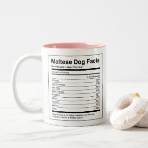 Custom Photo Dog Breed Facts Maltese Two-Tone Coffee Mug
