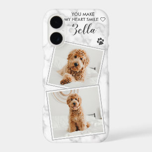 Custom Photo Dog Cat Pet Cute Quote Marble Photo