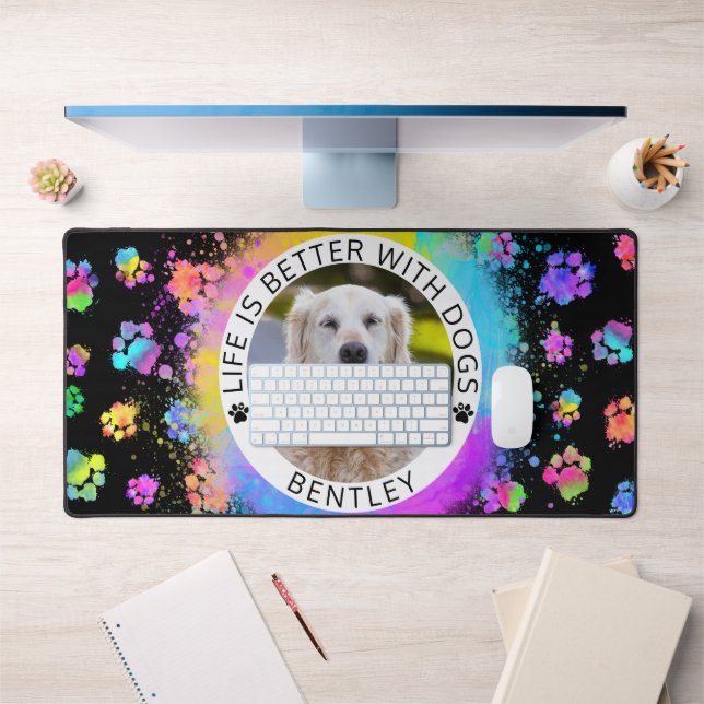 Custom Photo Dog Desk Mat (Office 1)