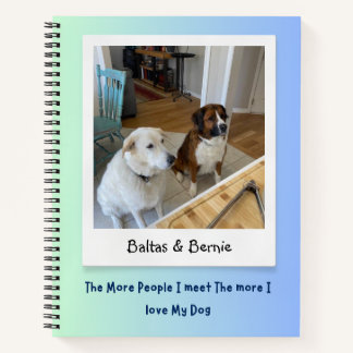 Custom Photo Dog Gift Personalized  Notebook