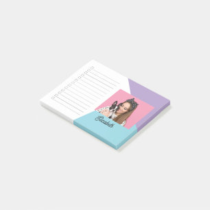 Custom Photo Dog Lover Name Check List Post-it Notes