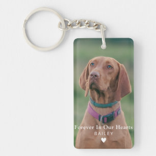 Custom Photo Dog Memorial Pet Loss Keepsake Keychain