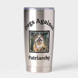Custom Photo Dog Mom Political Coffee Lover BFF  Insulated Tumbler