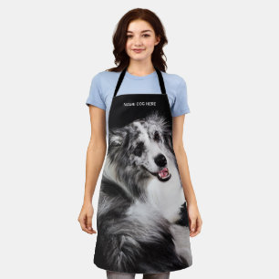 Custom Photo Dog with Name Apron