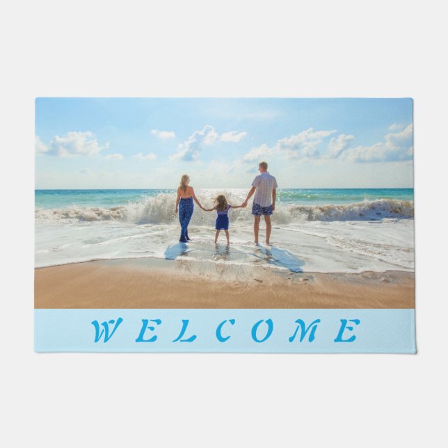 Custom Photo Doormat Your Own Design Personalized (Front)