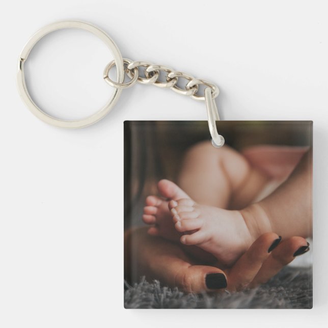 Custom Photo Double Sided Keychain (Front)