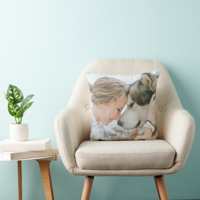Custom Photo Double Sided  Throw Pillow (Chair)