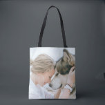 Custom Photo Double Sided Tote<br><div class="desc">Design your own 2 sided photo tote with your custom photo, featuring full bleed image template. Replace this sample placeholder with your own photo of you, your dog, family, bridesmaids, or any subject. Easily upload your own photos with your own character and loved subjects.</div>