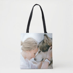Custom Photo Double Sided Tote Bag