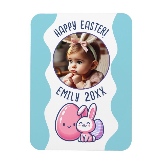 Custom Photo Easter Baby Keepsake Magnet (Vertical)