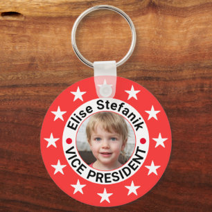 Custom Photo Election 2024 Republican Candidate Keychain
