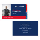 Custom Photo Election Campaign Business Card