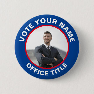 Custom Photo Election Campaign Button