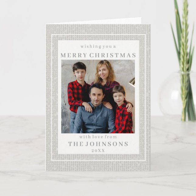 Custom Photo Elegant Framed Picture Card (Front)