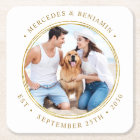 Custom Photo Elegant Gold Personalized Wedding