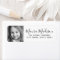 Custom photo elegant script return address