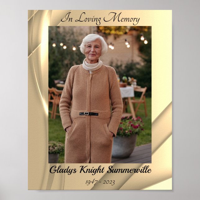 Custom Photo Enlargement Print | Golden Glow (Front)